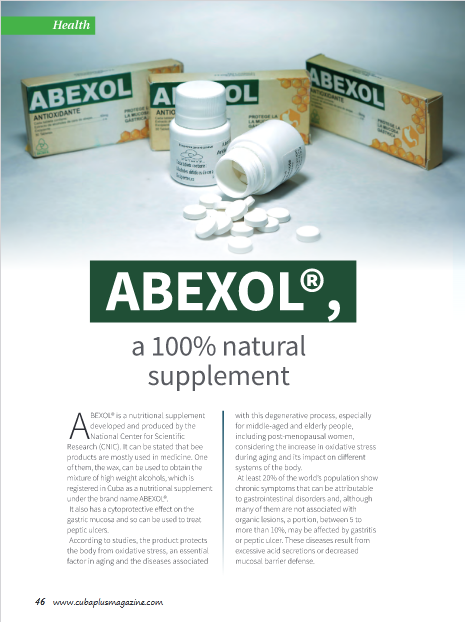 Imagen sobre abexol en Revista CubaPlus